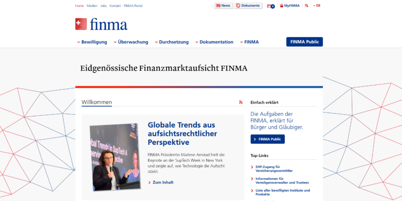 瑞士 FINMA 监管查询指南｜如何在 FINMA 官网验证金融机构信息