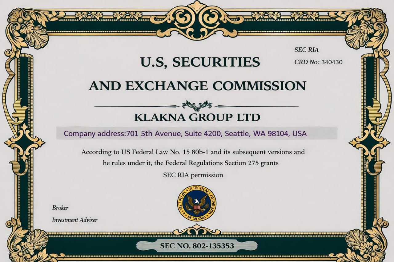 Read more about the article KLAKNA GROUP LTD 投资顾问信息备案（Form ADV）