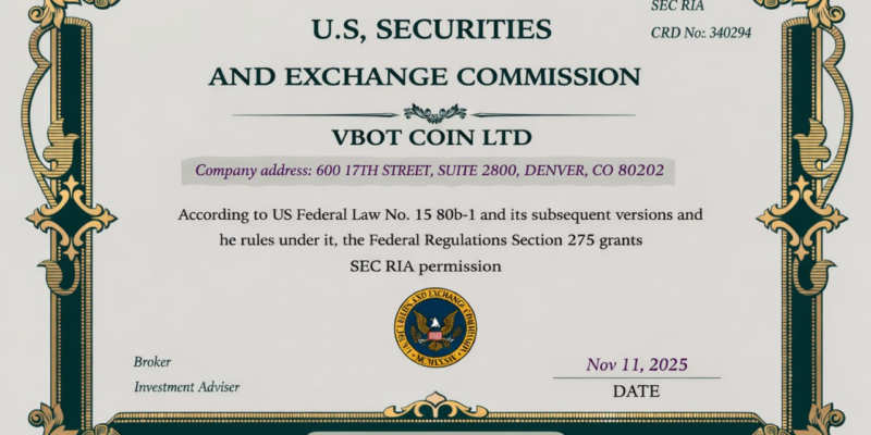 VBOT COIN LTD 投资顾问信息披露（Form ADV）