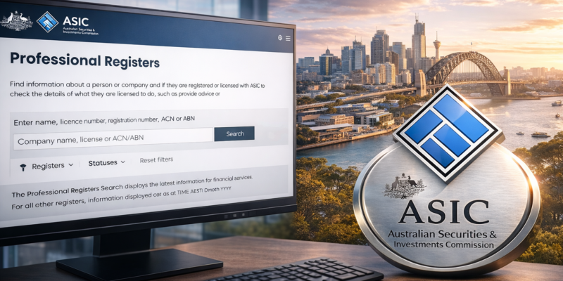How to Verify an ASIC License in 2026: Step-by-Step Guide to Check Australian Financial Companies