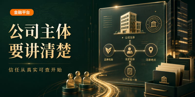 金融平台为什么需要把“公司主体信息”讲清楚？客户信任往往从这里开始