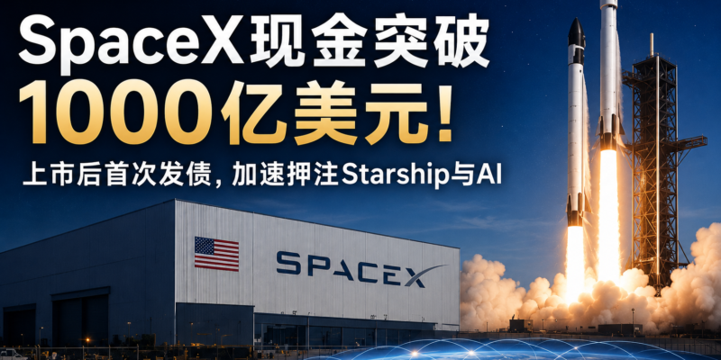 SpaceX现金突破1000亿美元：上市后首次发债，马斯克加速押注Starship与AI