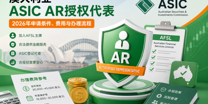 澳大利亚ASIC AR授权代表需要多少钱？2026年申请条件、费用与办理流程