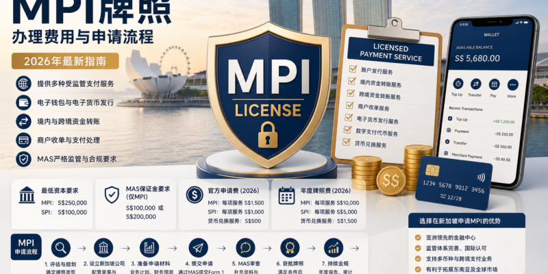 新加坡MAS MPI牌照需要多少钱？申请条件、费用与办理流程